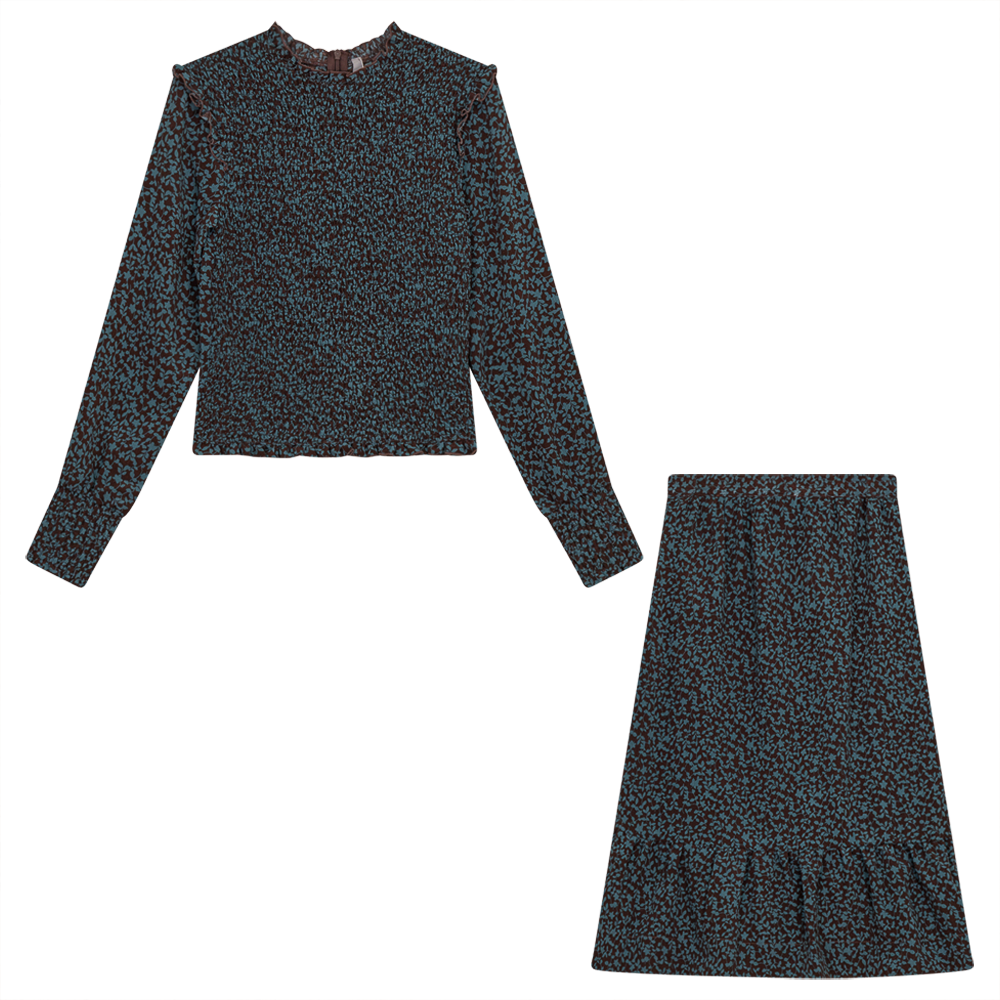 Smocked Flower Print 2PC Set - Concordia Style Boutique