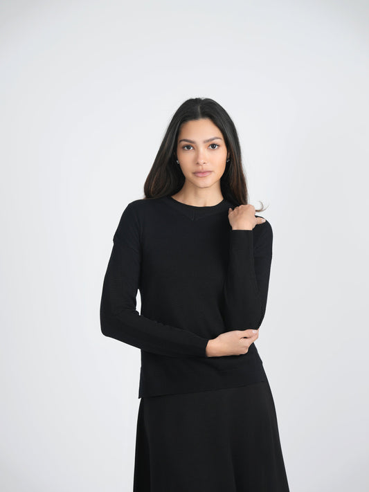 Closed V-Neck Rib Combo Sweater - Concordia Style Boutique