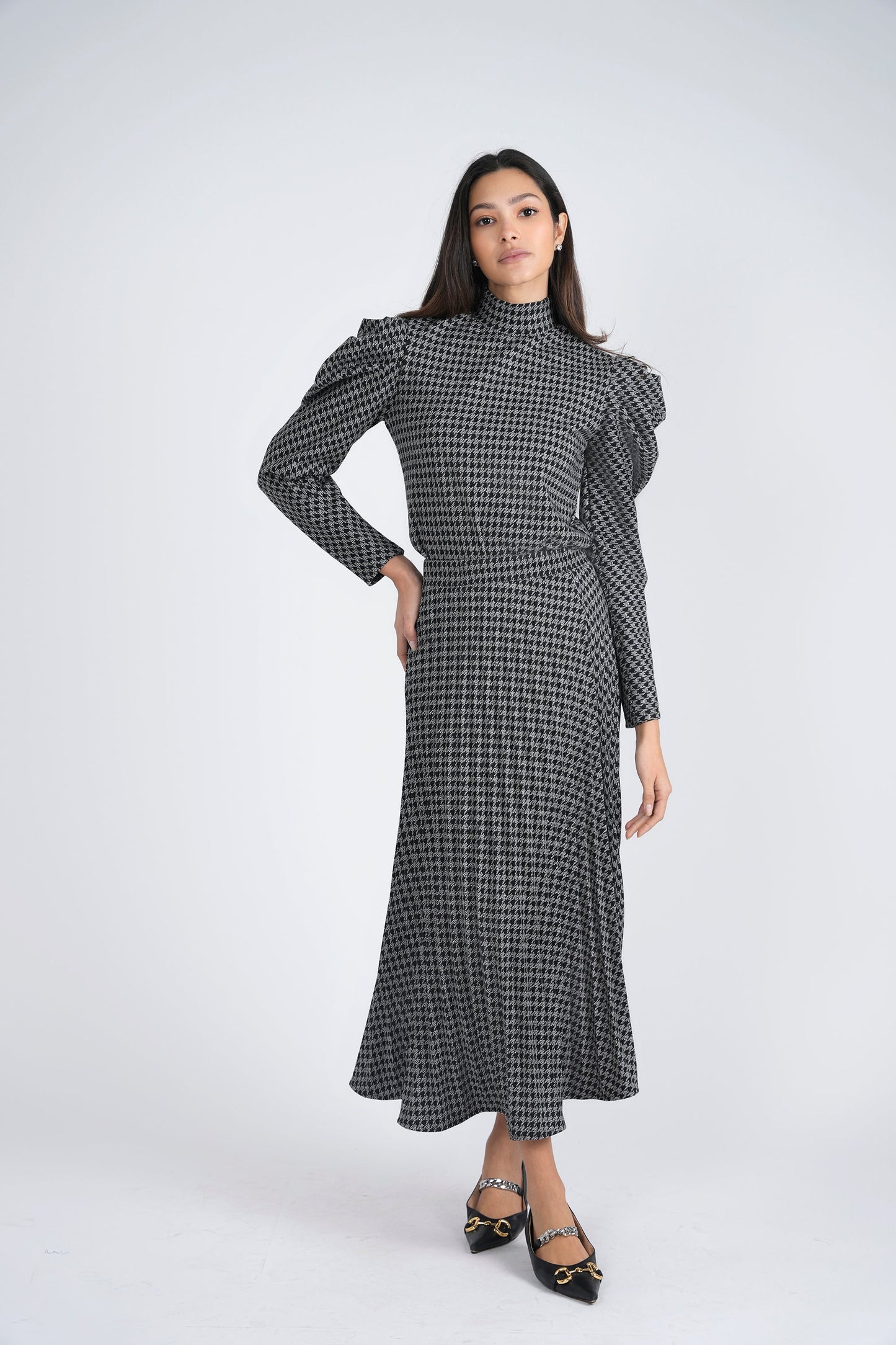 Knit Hound Tooth 2 PC Set - Concordia Style Boutique