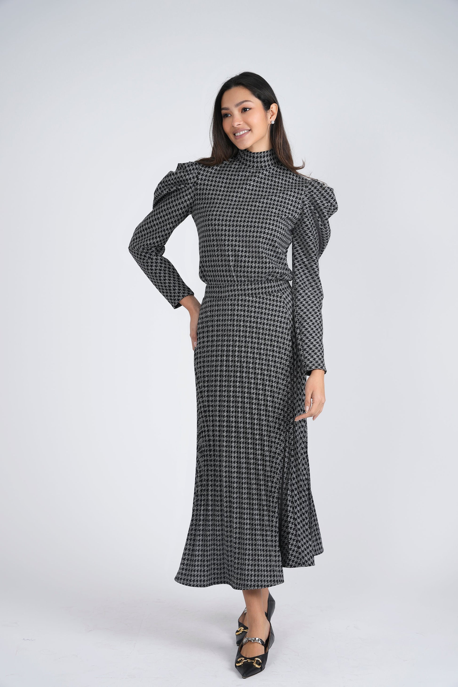 Knit Hound Tooth 2 PC Set - Concordia Style Boutique