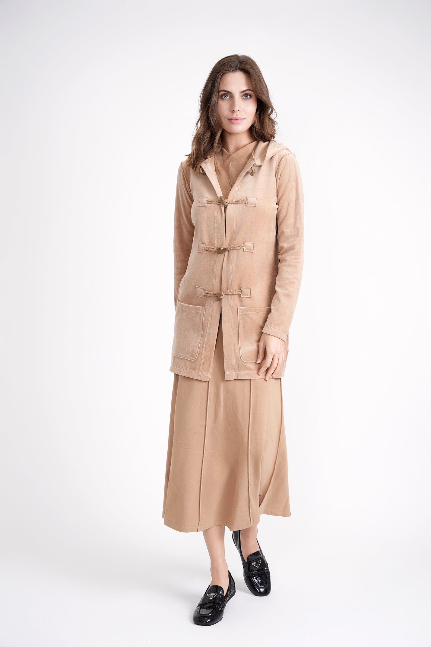 Long Velour Cardigan - Concordia Style Boutique