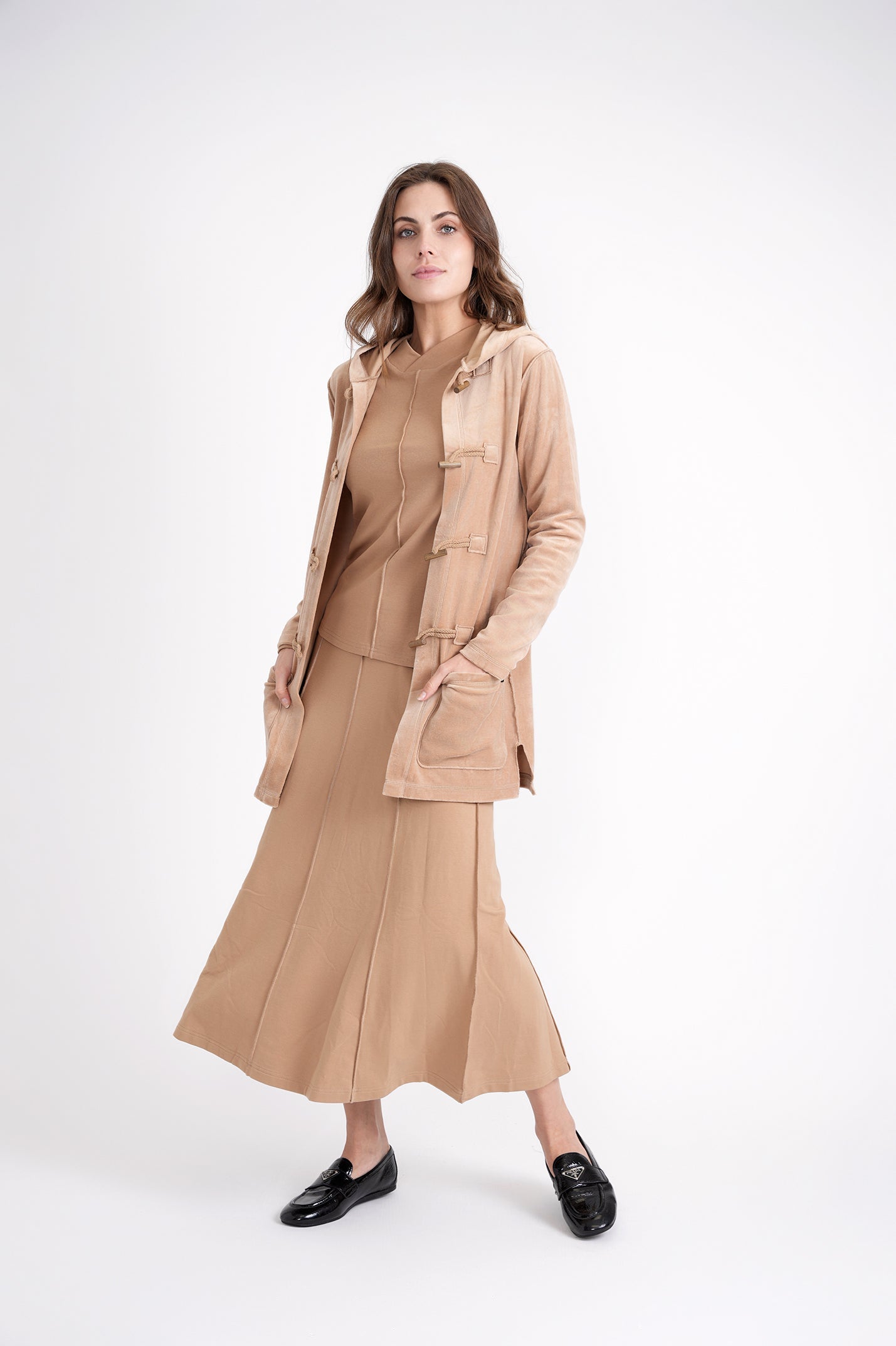 Long Velour Cardigan - Concordia Style Boutique