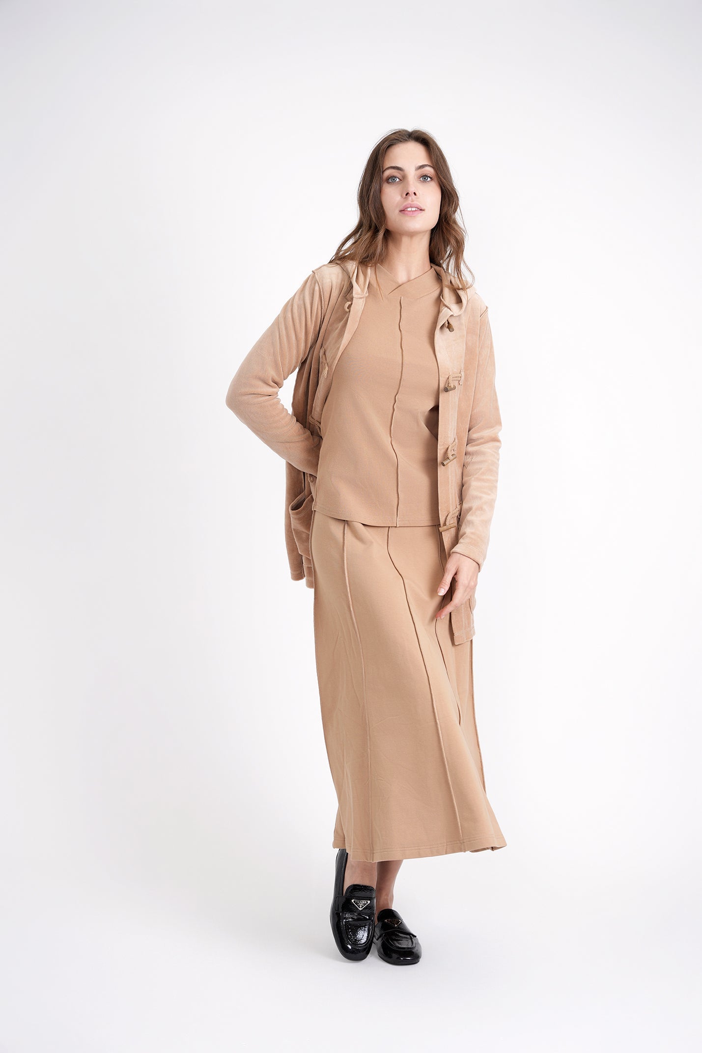 Long Velour Cardigan - Concordia Style Boutique