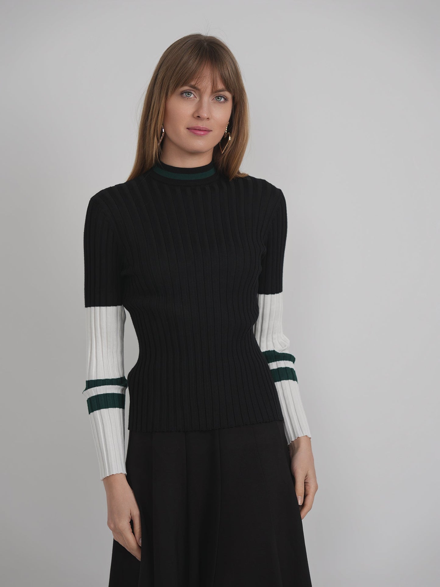 Ribbed Striped Knit Sweater - Concordia Style Boutique