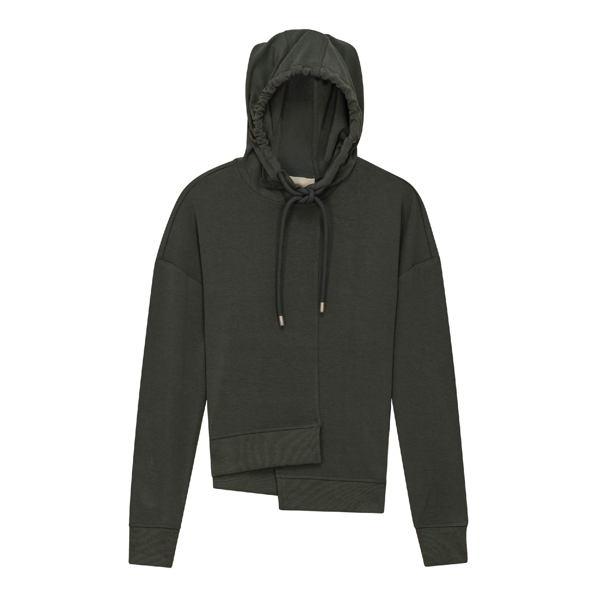 Asymmetrical French Fleece Hoodie - Concordia Style Boutique