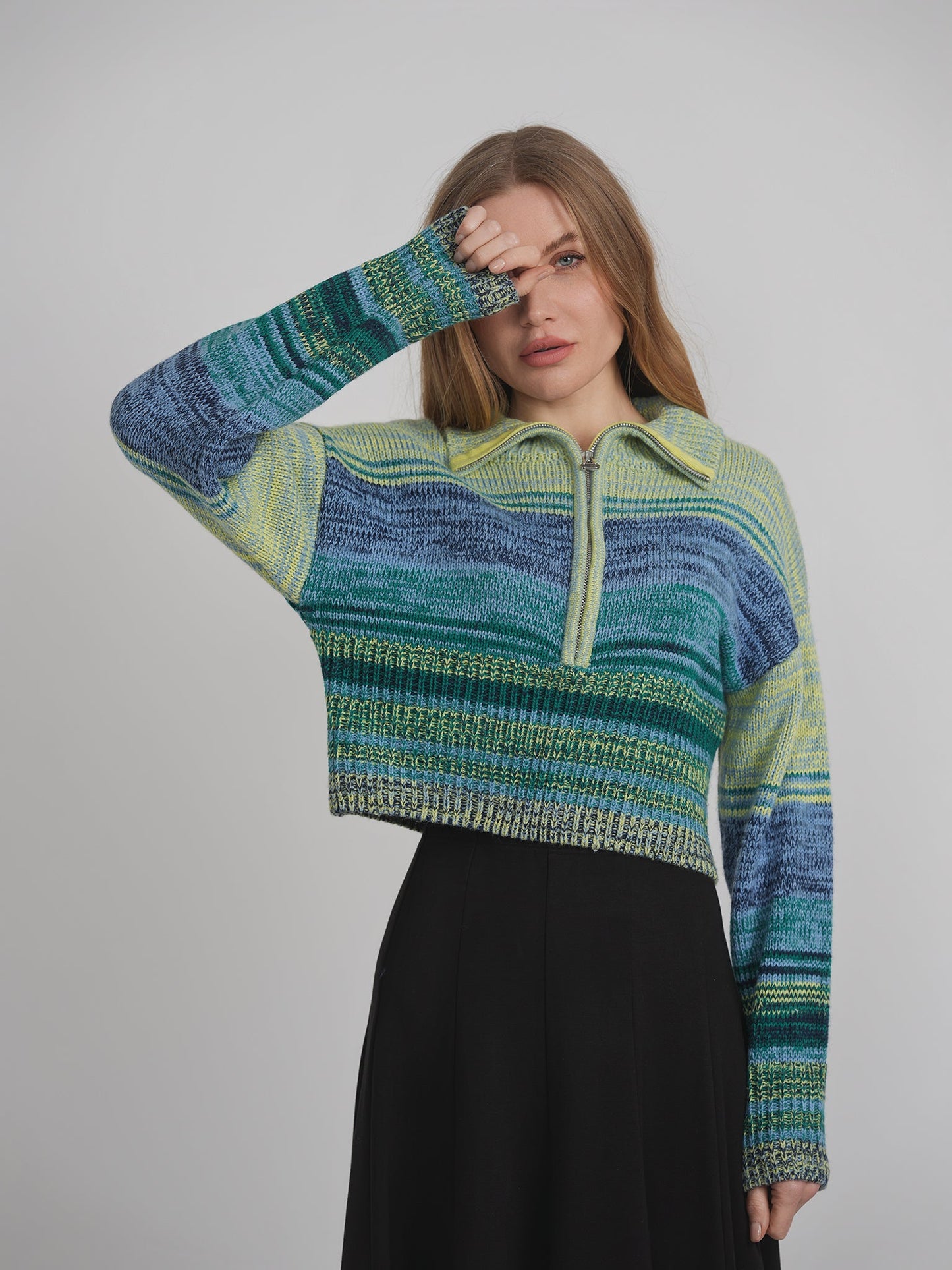 Multicolor Drop Shoulder Sweater - Concordia Style Boutique