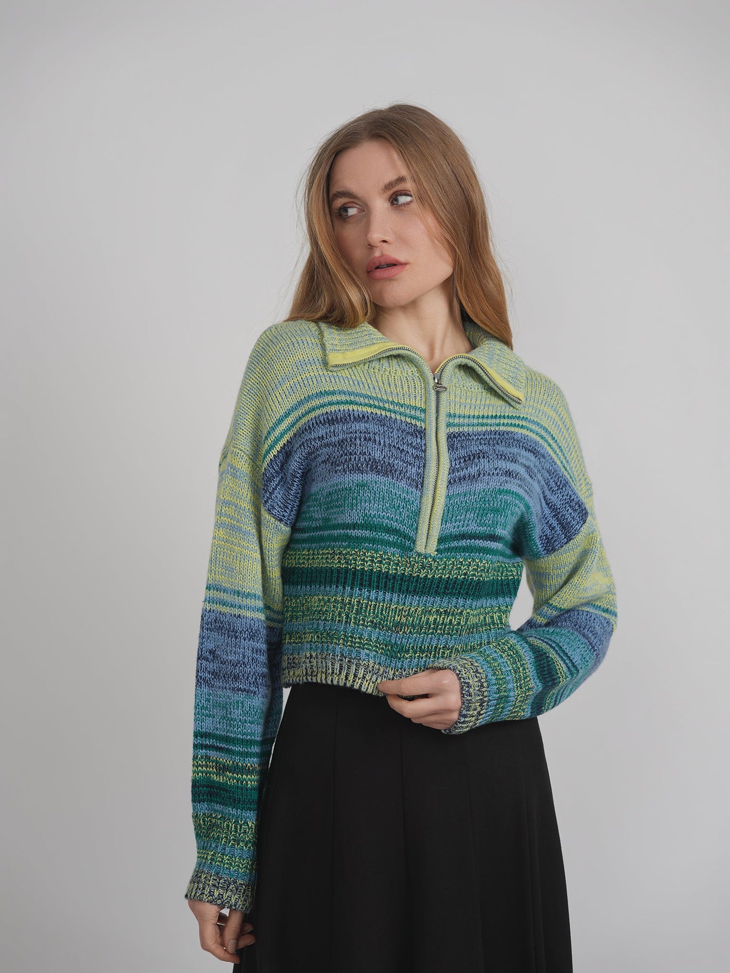 Multicolor Drop Shoulder Sweater - Concordia Style Boutique