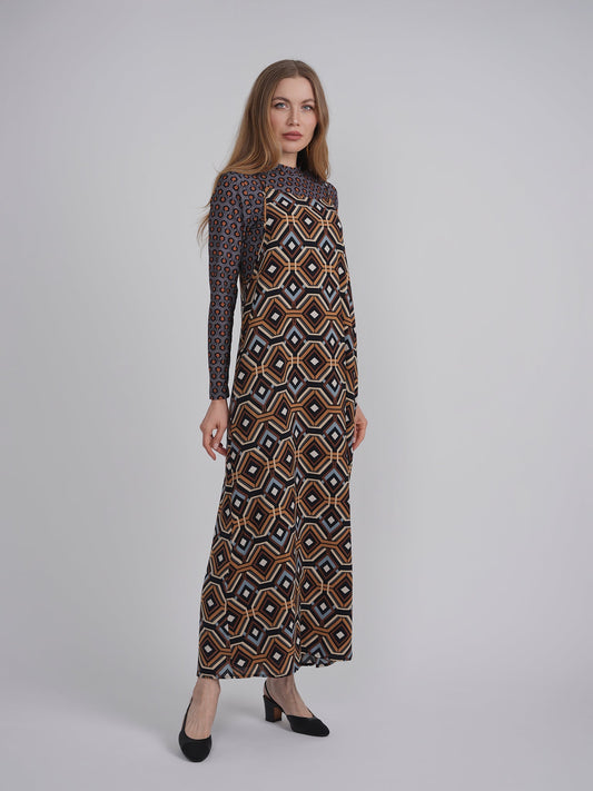 Printed Chifffon Midi Jumper Set - Concordia Style Boutique
