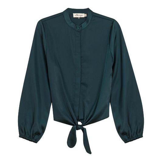 Satin Tie Blouse - Concordia Style Boutique