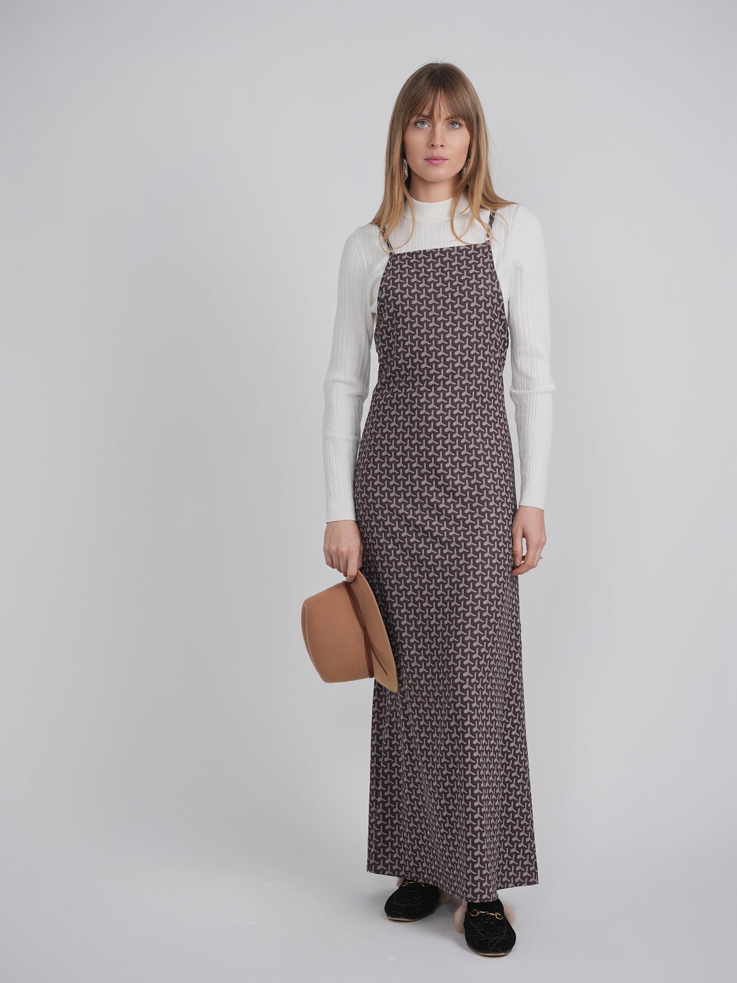 Printed Chiffon Maxi Slip Jumper - Concordia Style Boutique