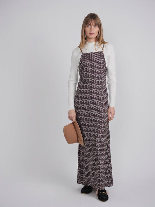 Printed Chiffon Maxi Slip Jumper - Concordia Style Boutique