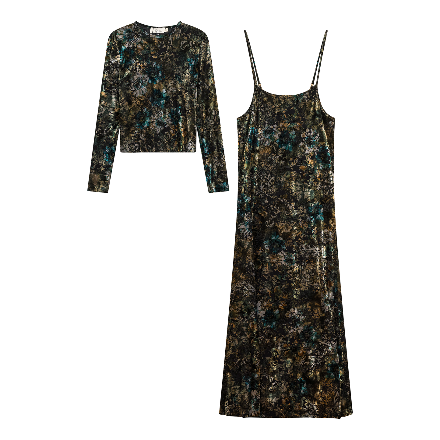 Flocked Velour Maxi Jumper - Concordia Style Boutique