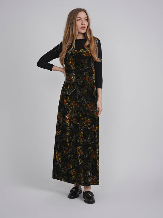 Flocked Velour Maxi Jumper - Concordia Style Boutique