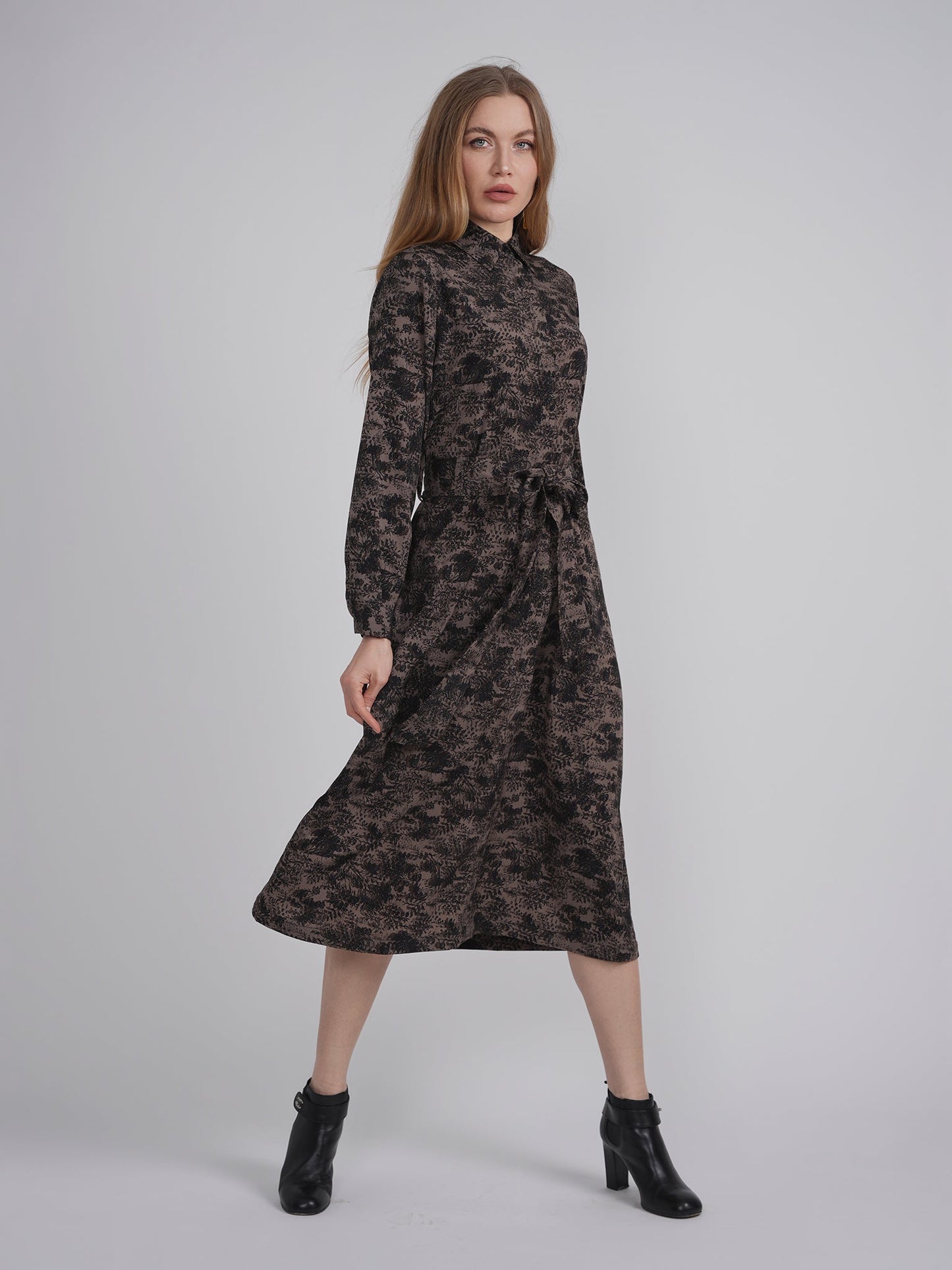 Midi Floral Shirt Dress - Concordia Style Boutique
