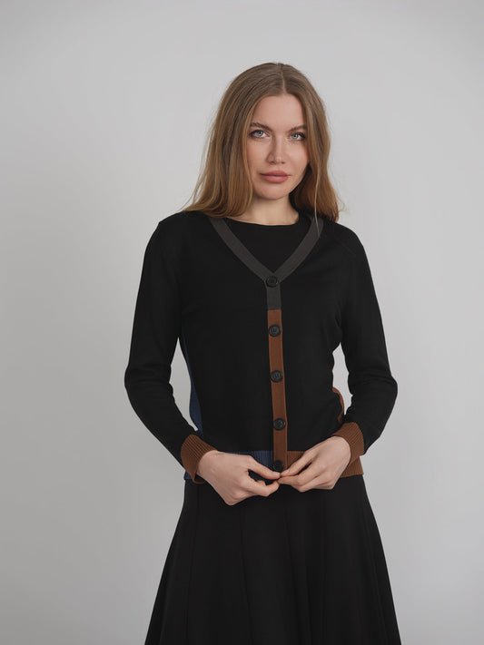 Color Blocked Cardigan - Concordia Style Boutique