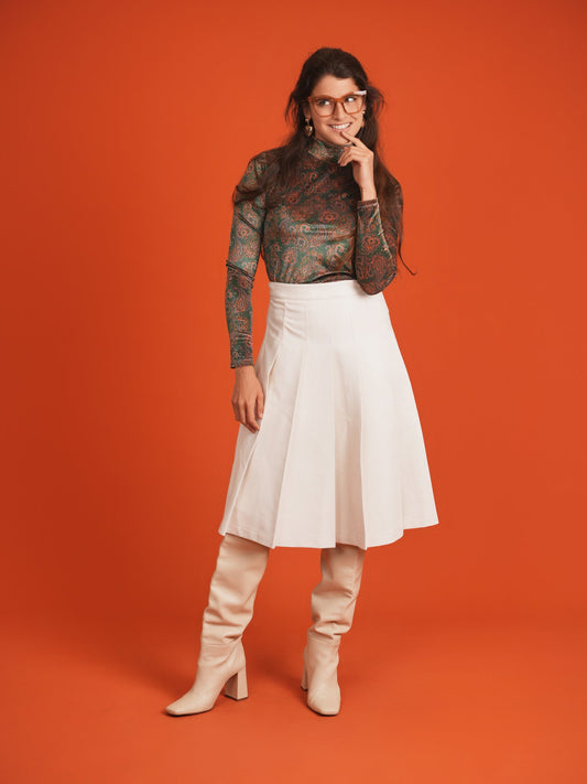 Leather Knife Pleats Skirt - Concordia Style Boutique