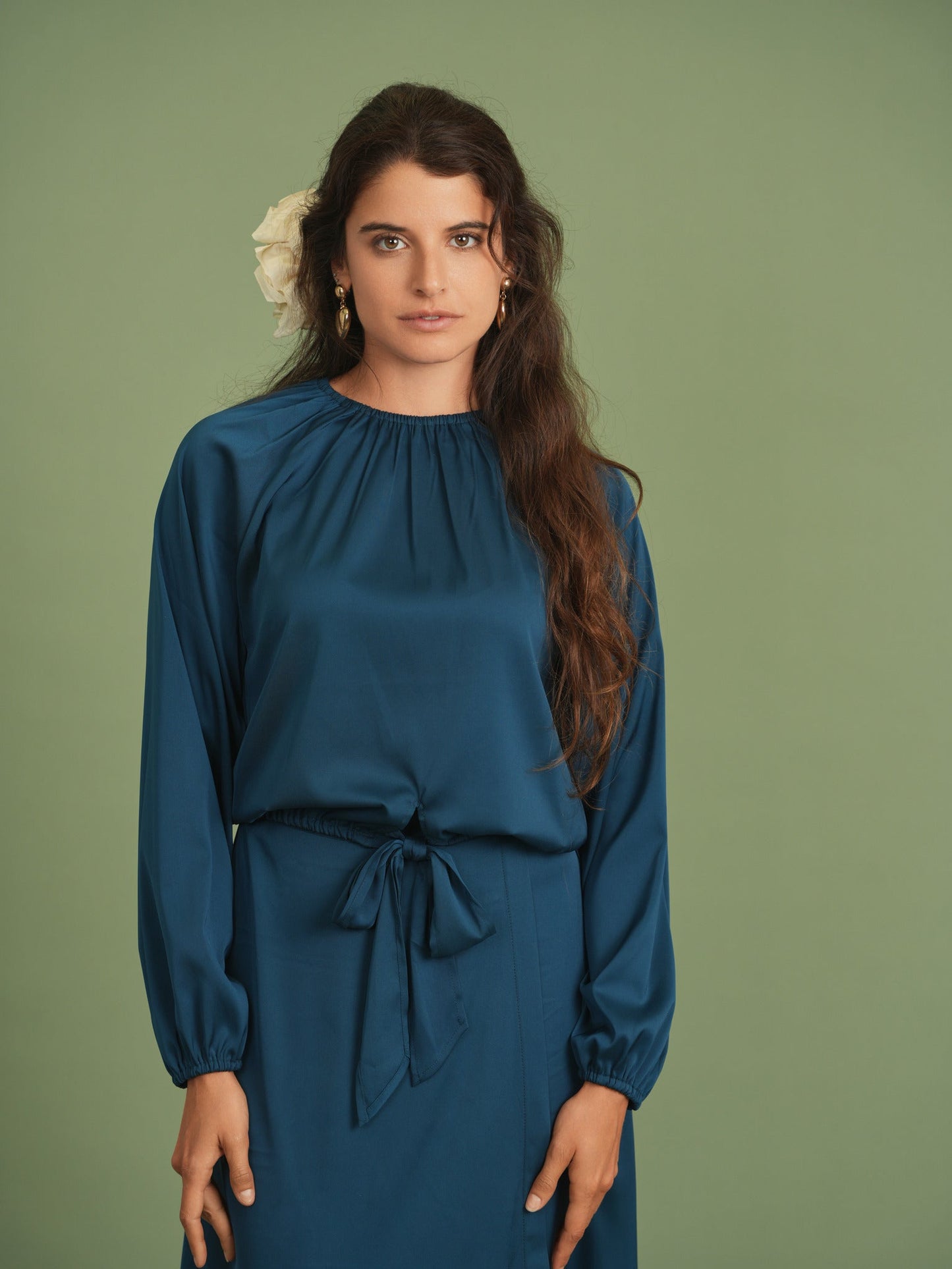 Satin Midi Wrap Skirt - Concordia Style Boutique