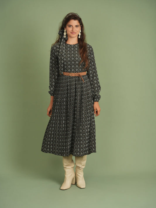 Crepe Pleated Dress - Concordia Style Boutique