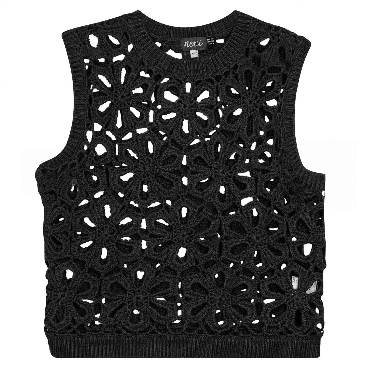 Floral Cropped Crotchet Vest - Concordia Style Boutique
