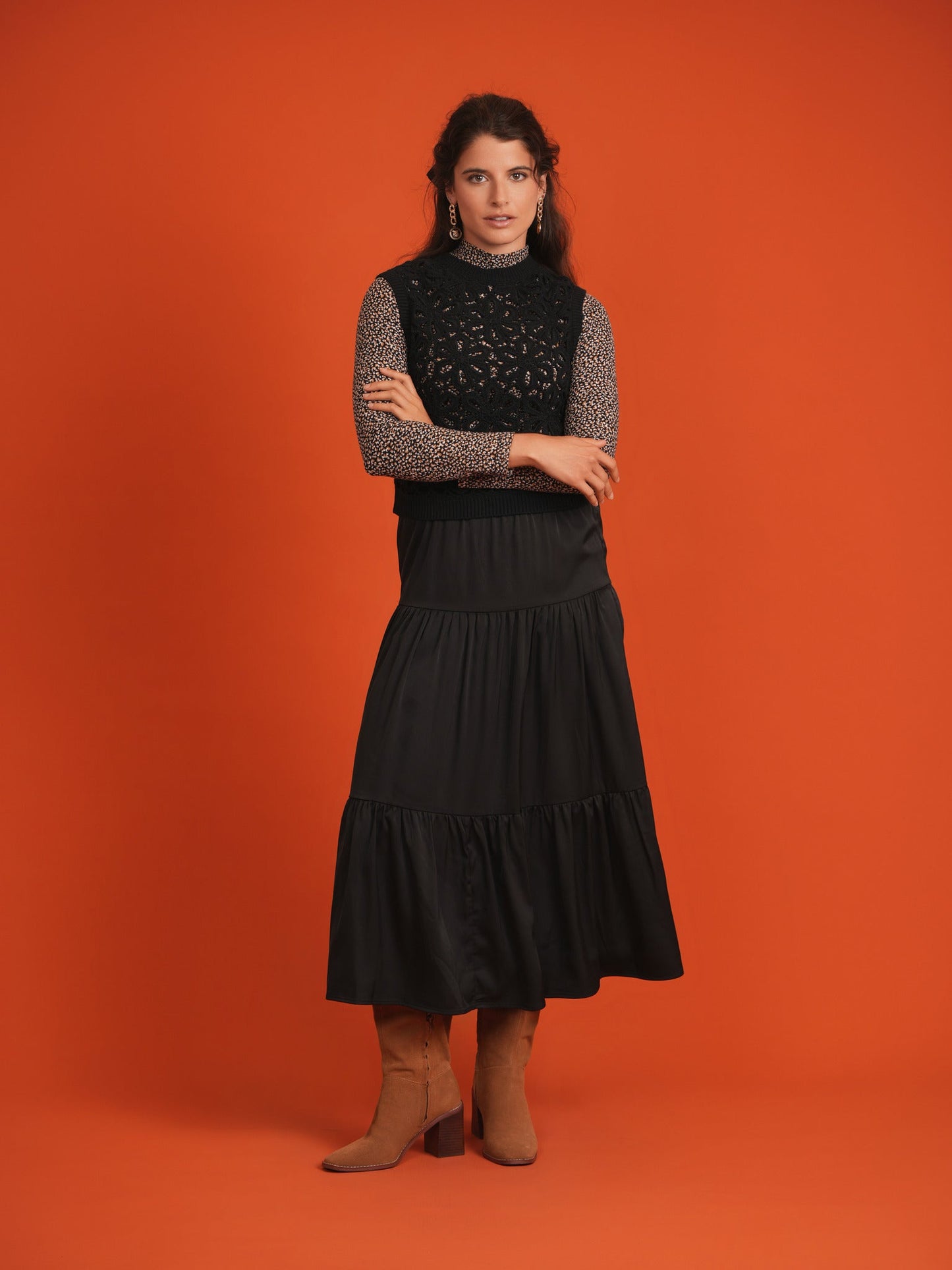Floral Cropped Crotchet Vest - Concordia Style Boutique