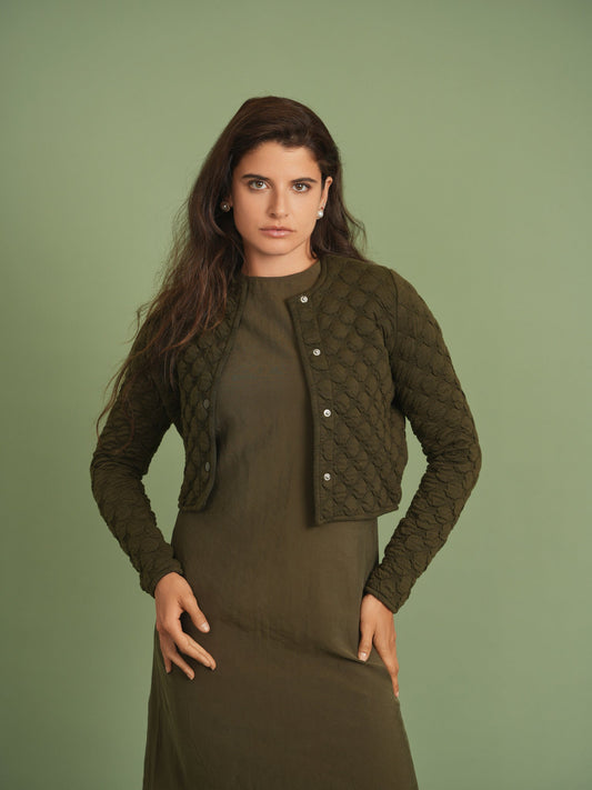 Cropped Quilted Cardigan - Concordia Style Boutique