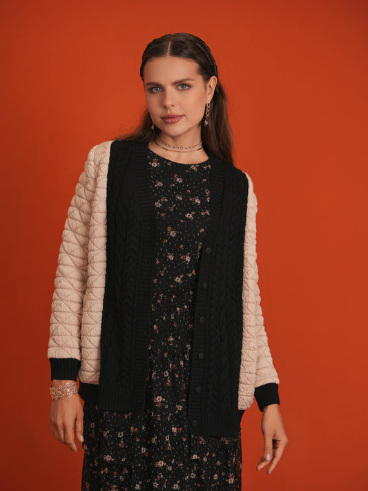 Quilted Knit Cardigan - Concordia Style Boutique