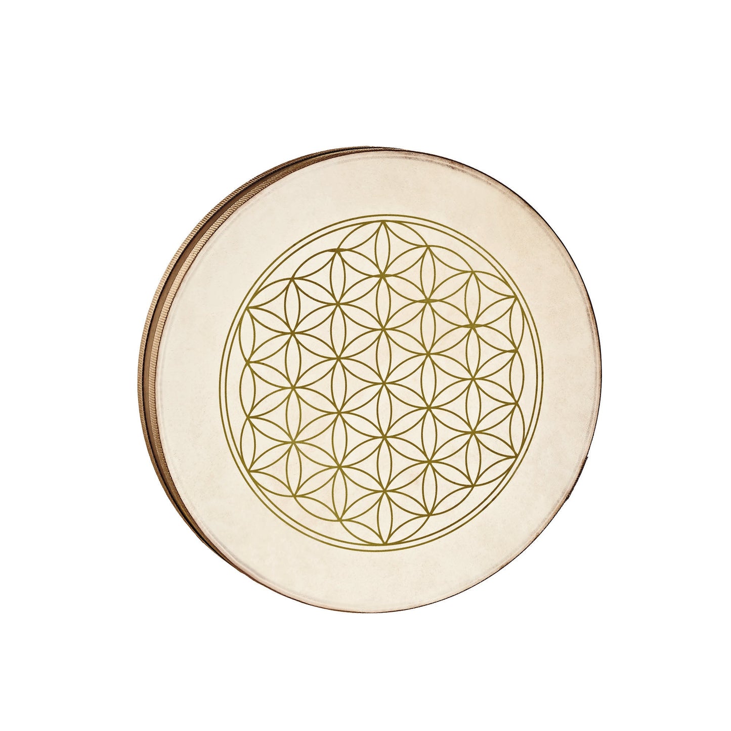 16" Wave / Ocean Drum, Flower of Life