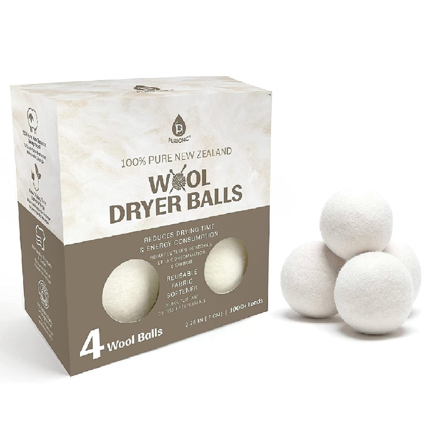 100% Pure New Zealand Wool Dryer Balls - Concordia Style Boutique