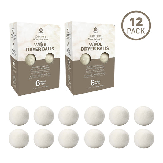 Pursonic 100% Pure New Zealand Wool Dryer Balls - 12 Pack - Concordia Style Boutique