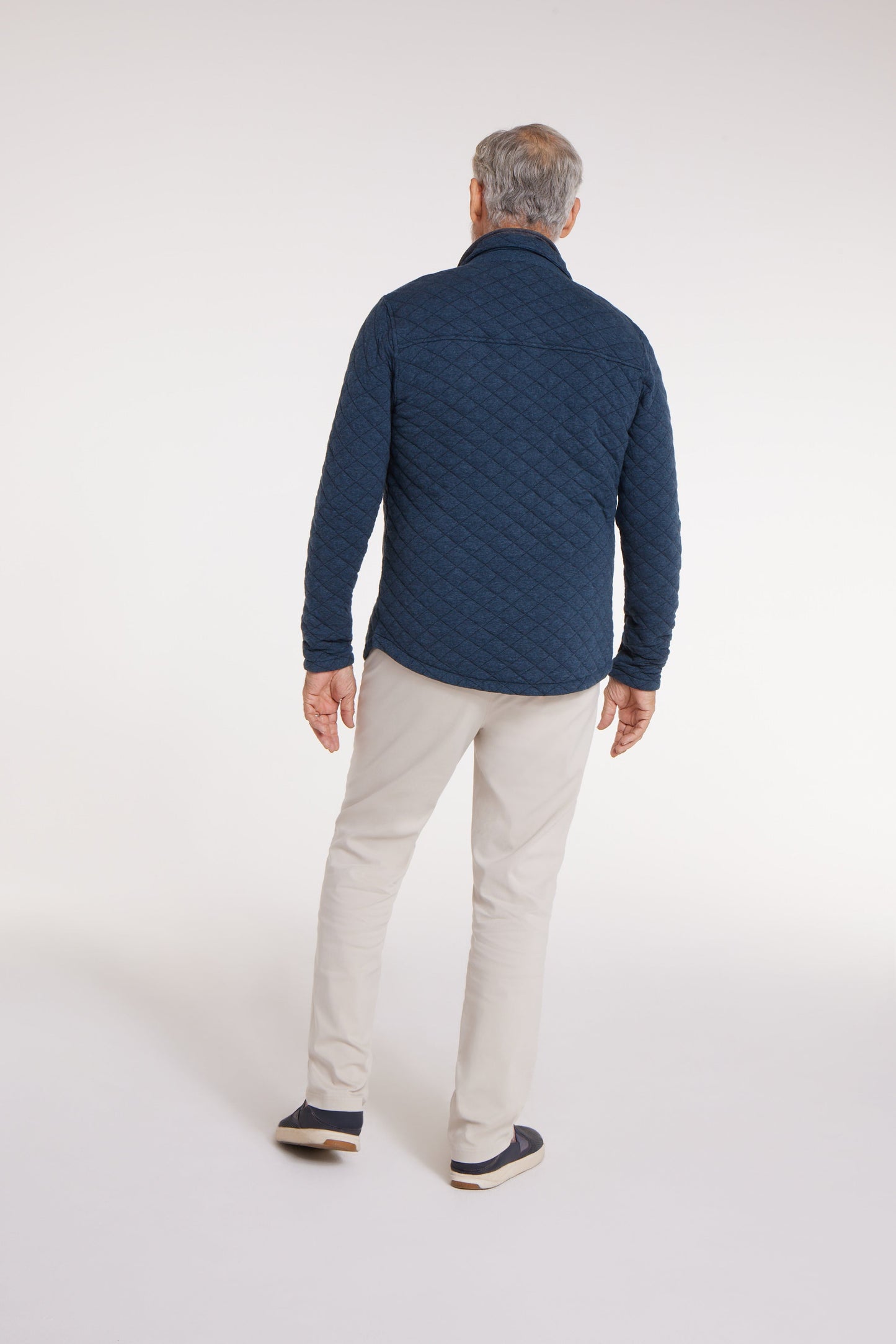 Abuelo Quilted Magnetic Jacket in Blue Heather