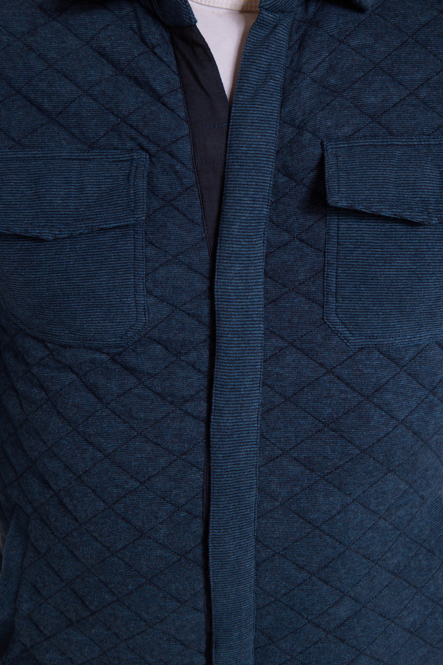 Abuelo Quilted Magnetic Jacket in Blue Heather