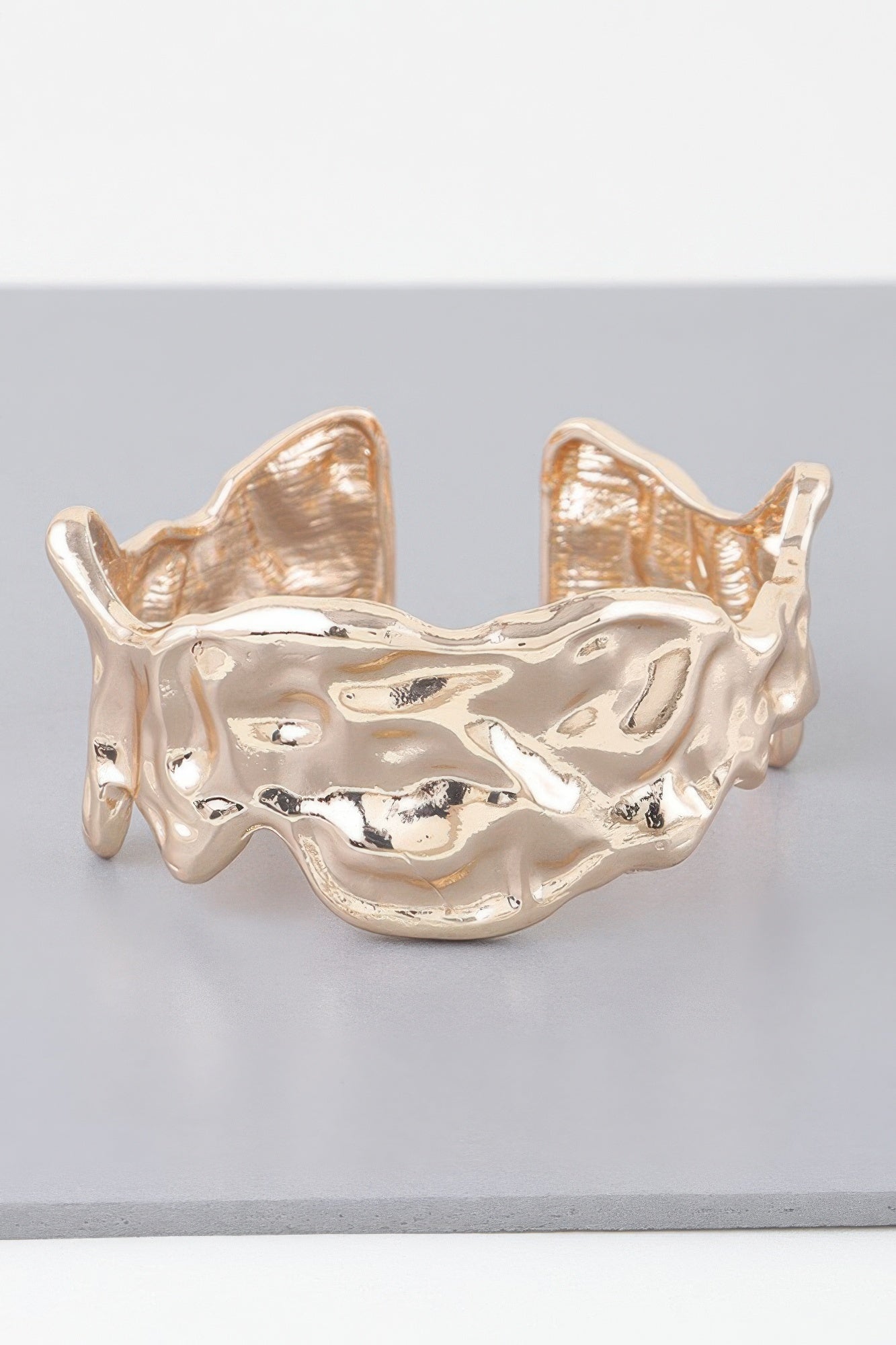 Abstract Ripple Open Cuff Bracelet - Concordia Style Boutique