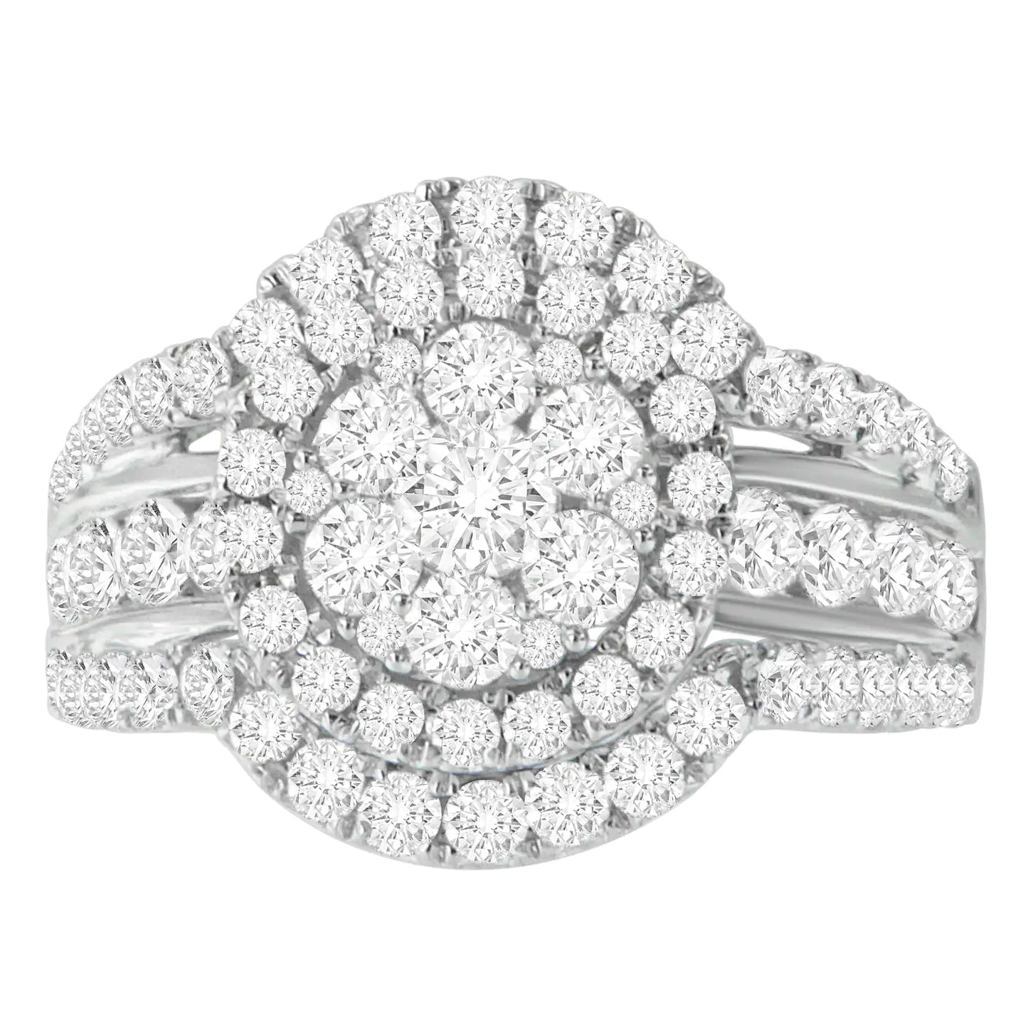 *SOLD OUT* 14k White Gold 2ct TDW Diamond Engagement Ring (H-I,SI2-I1) - Concordia Style Boutique