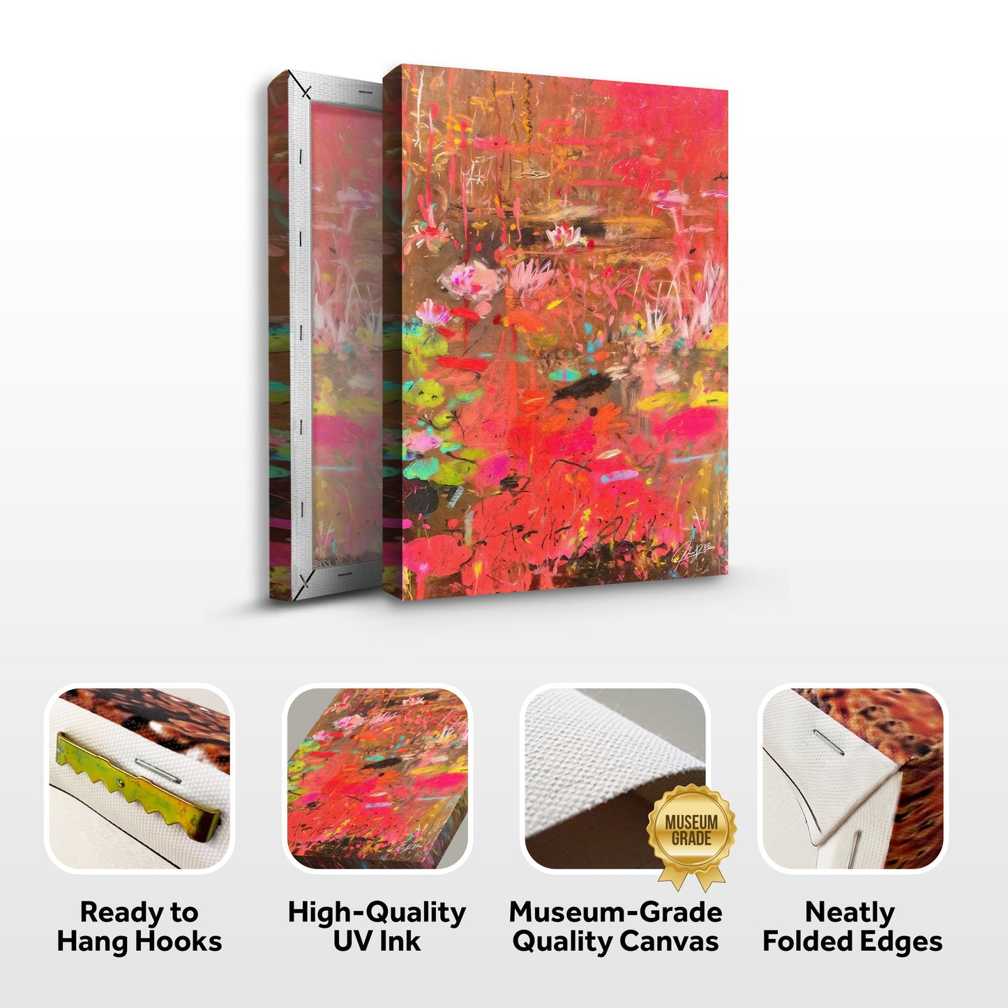 Canvas Print: "Vibrant Veil II"