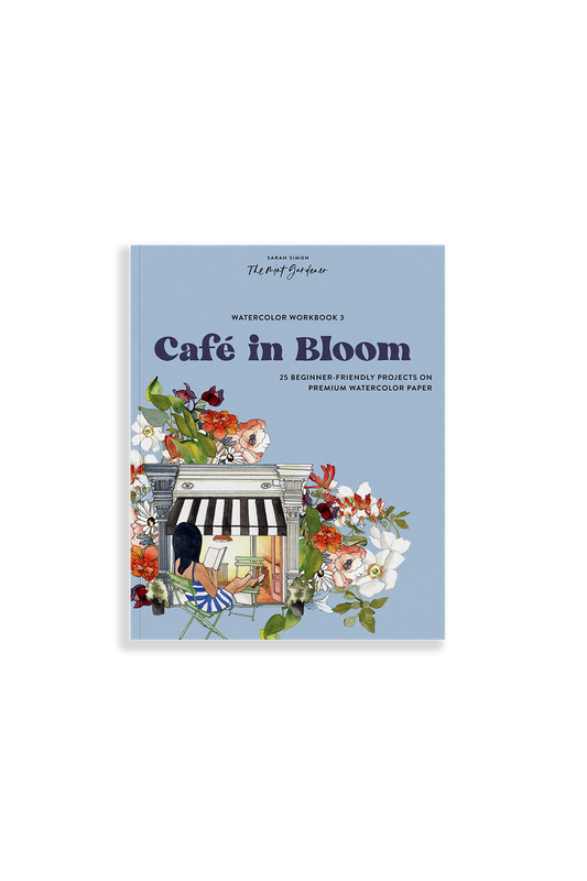 Watercolor Workbook: Café in Bloom
