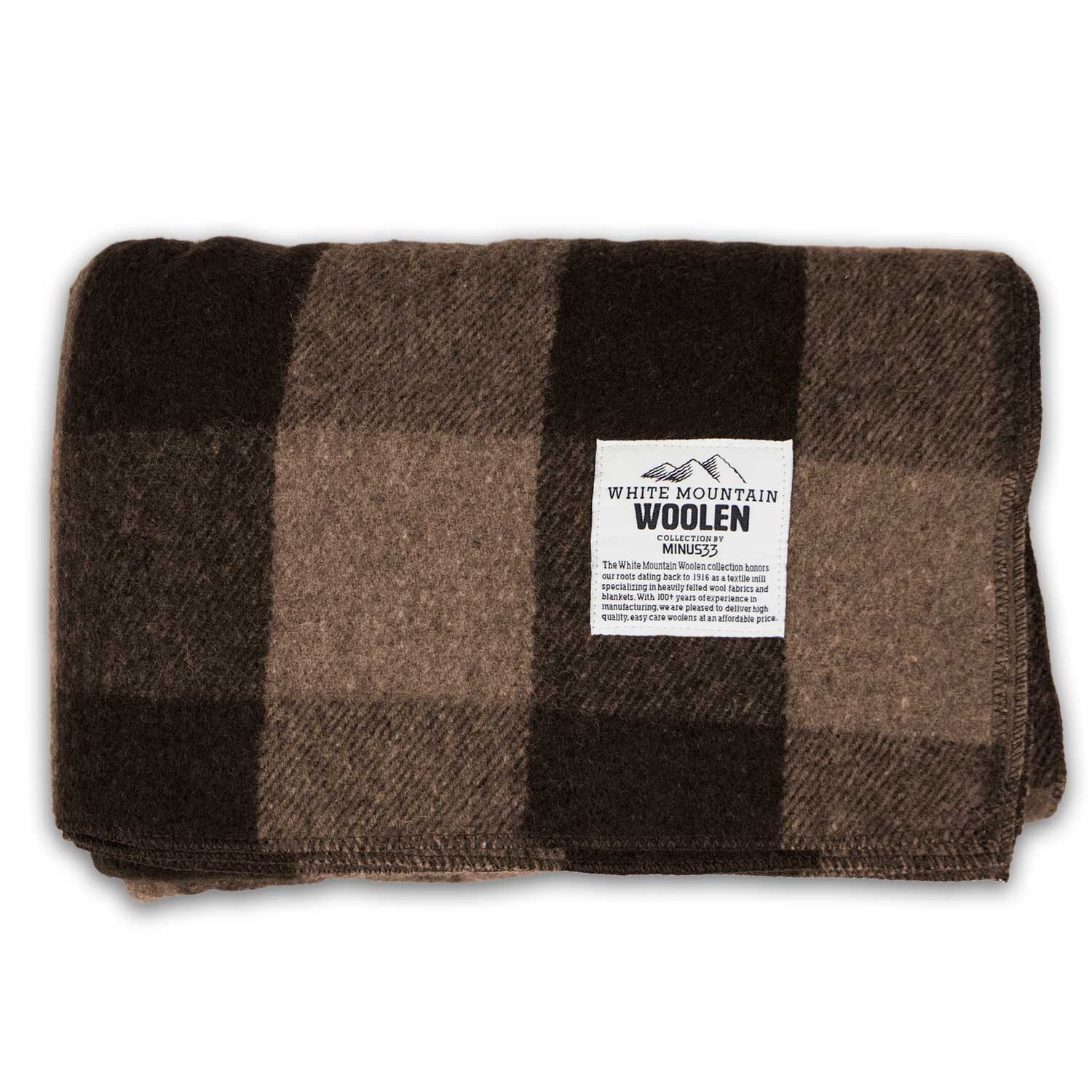 M33 - Lodge Twin Blanket White Mountain Woolen - Concordia Style Boutique