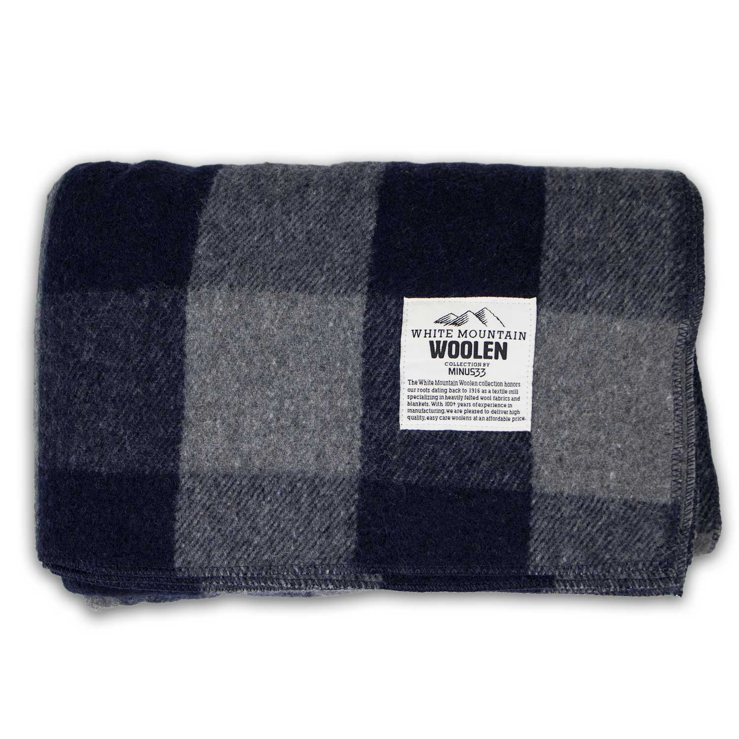 M33 - Lodge Twin Blanket White Mountain Woolen - Concordia Style Boutique