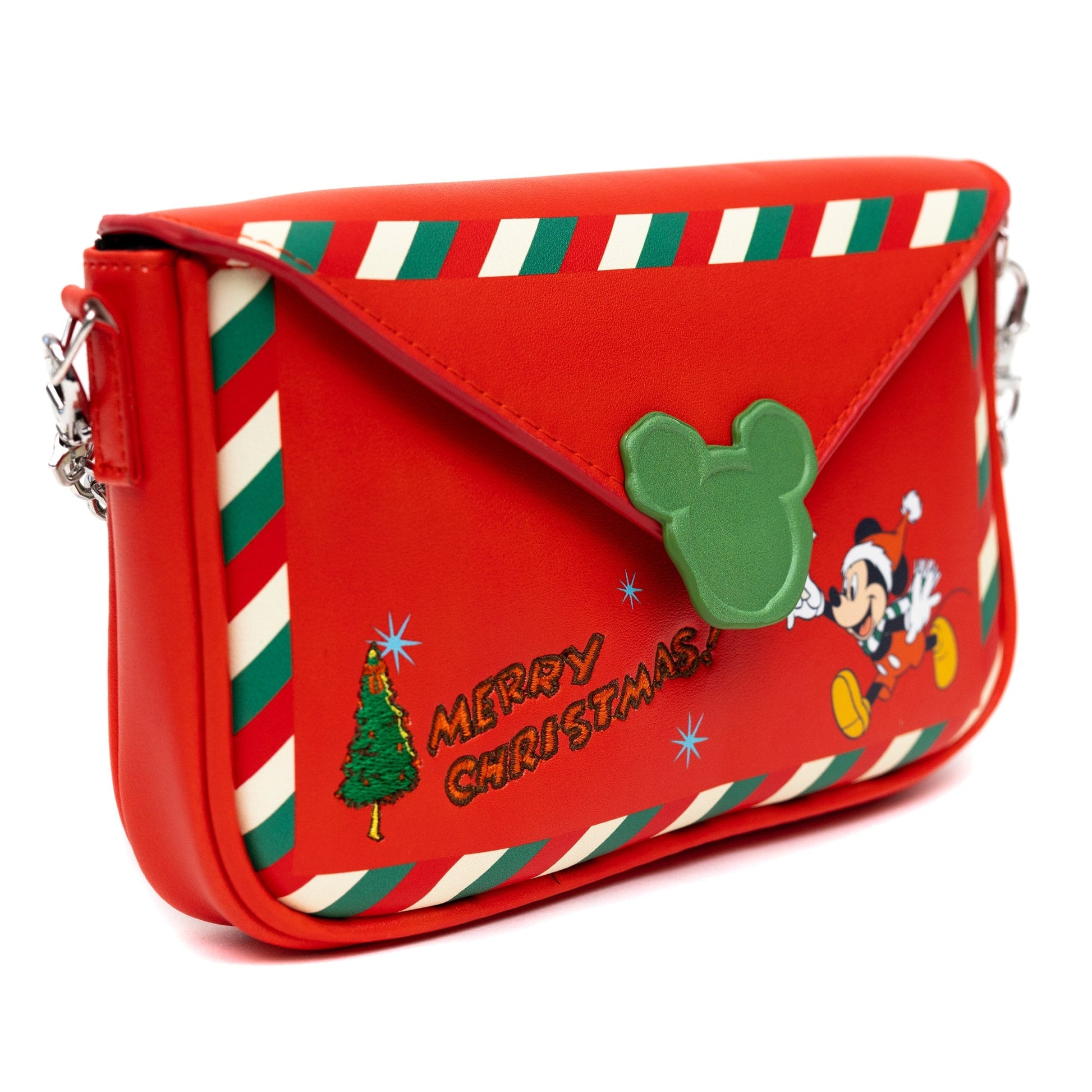 Disney Bag, Crossbody, Mickey Mouse Holiday Christmas Letter to Santa, Red, Vegan Leather - Concordia Style Boutique