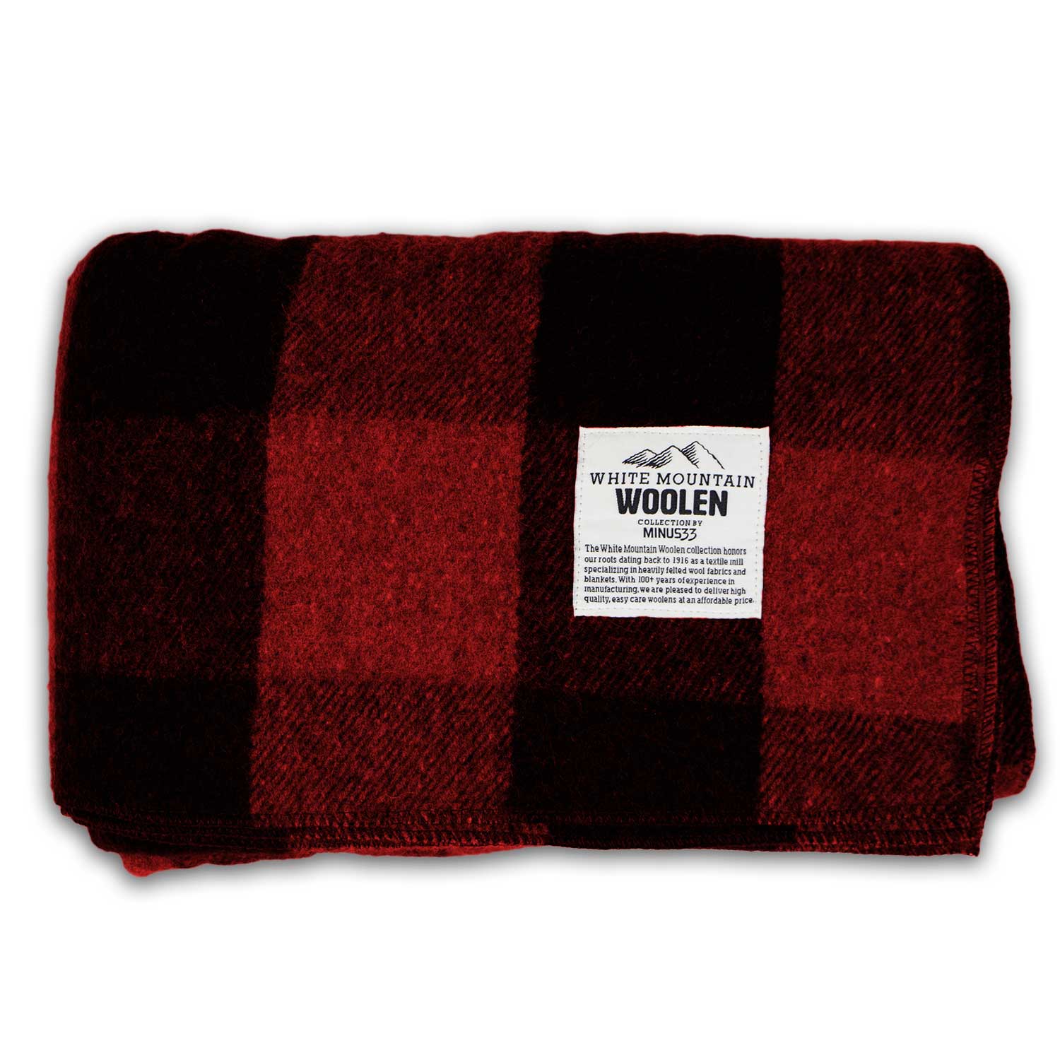 M33 - Lodge Twin Blanket White Mountain Woolen - Concordia Style Boutique