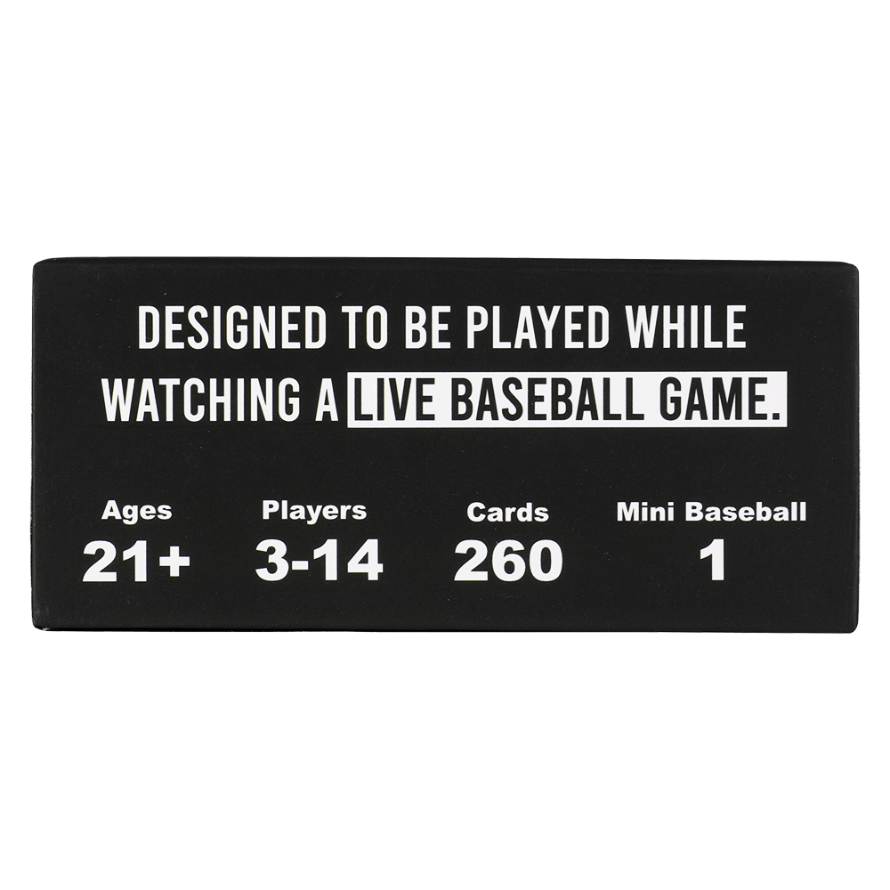 WATCH BASEBALL, GET DRUNK - The Live Baseball Drinking Game - Concordia Style Boutique