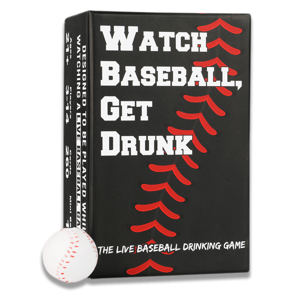 WATCH BASEBALL, GET DRUNK - The Live Baseball Drinking Game - Concordia Style Boutique