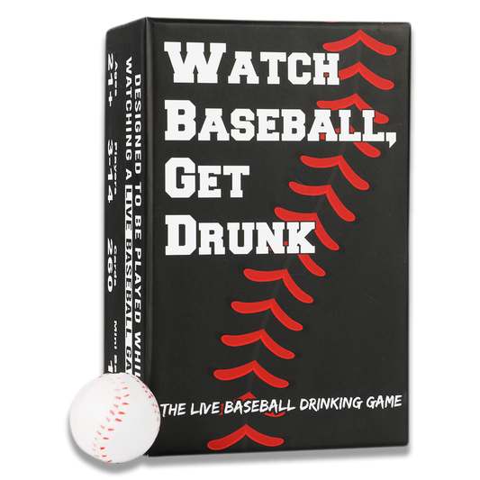 WATCH BASEBALL, GET DRUNK - The Live Baseball Drinking Game - Concordia Style Boutique