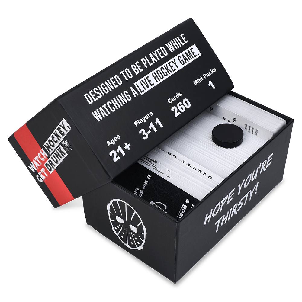 WATCH HOCKEY, GET DRUNK - The Live Hockey Drinking Game - Concordia Style Boutique