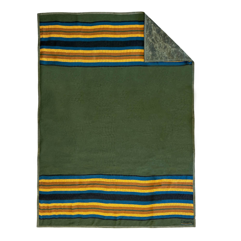 Canvas Camping Blanket - Waxed Canvas Outdoor Blanket / Bushcraft Blanket - Concordia Style Boutique