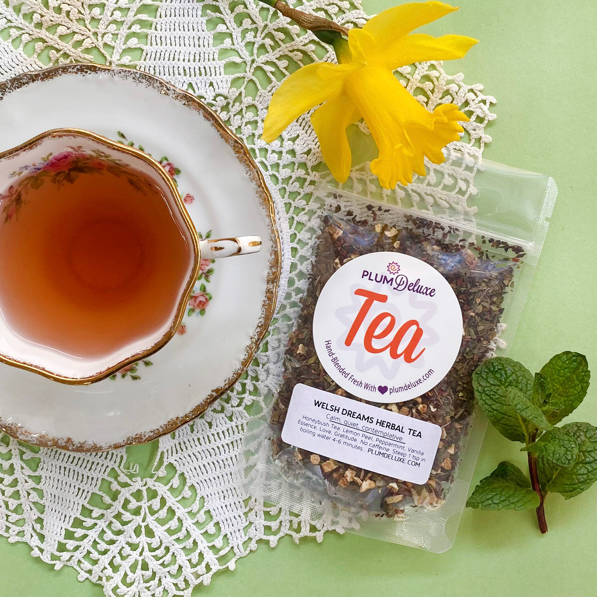 Welsh Dreams Herbal Tea (Vanilla - Lemon - Mint) - Concordia Style Boutique