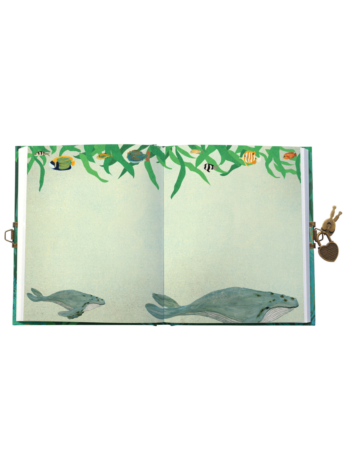 Whale Song Lockable Notebook Diary