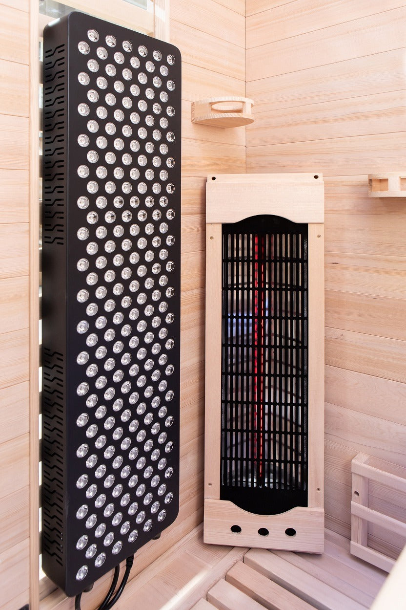 Peak Saunas Everest 2-Person Full Spectrum Infrared Sauna with XL Medical-Grade Red Light Therapy & Smart WiFi App Control - Concordia Style Boutique