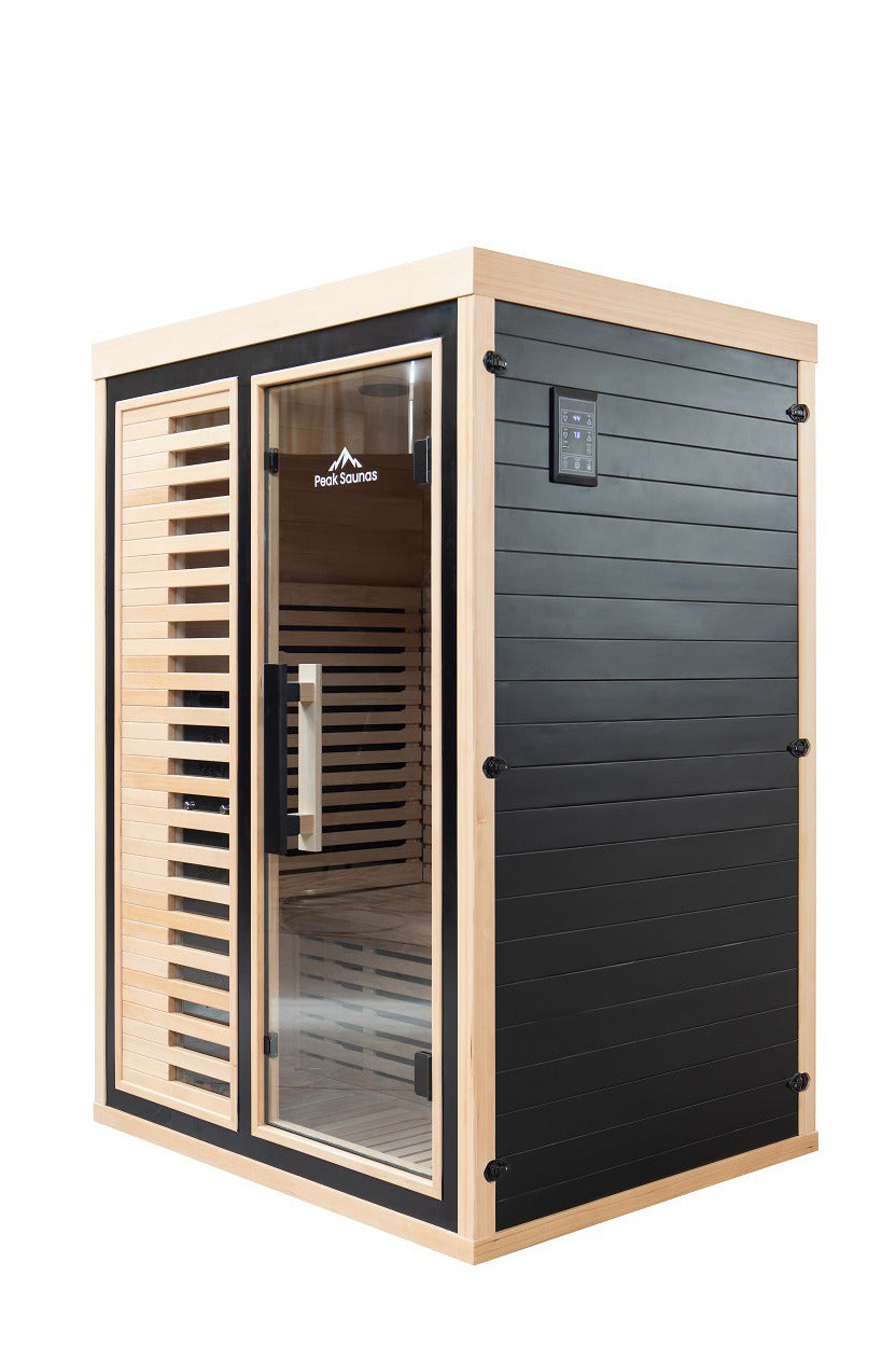 Peak Saunas Everest 2-Person Full Spectrum Infrared Sauna with XL Medical-Grade Red Light Therapy & Smart WiFi App Control - Concordia Style Boutique