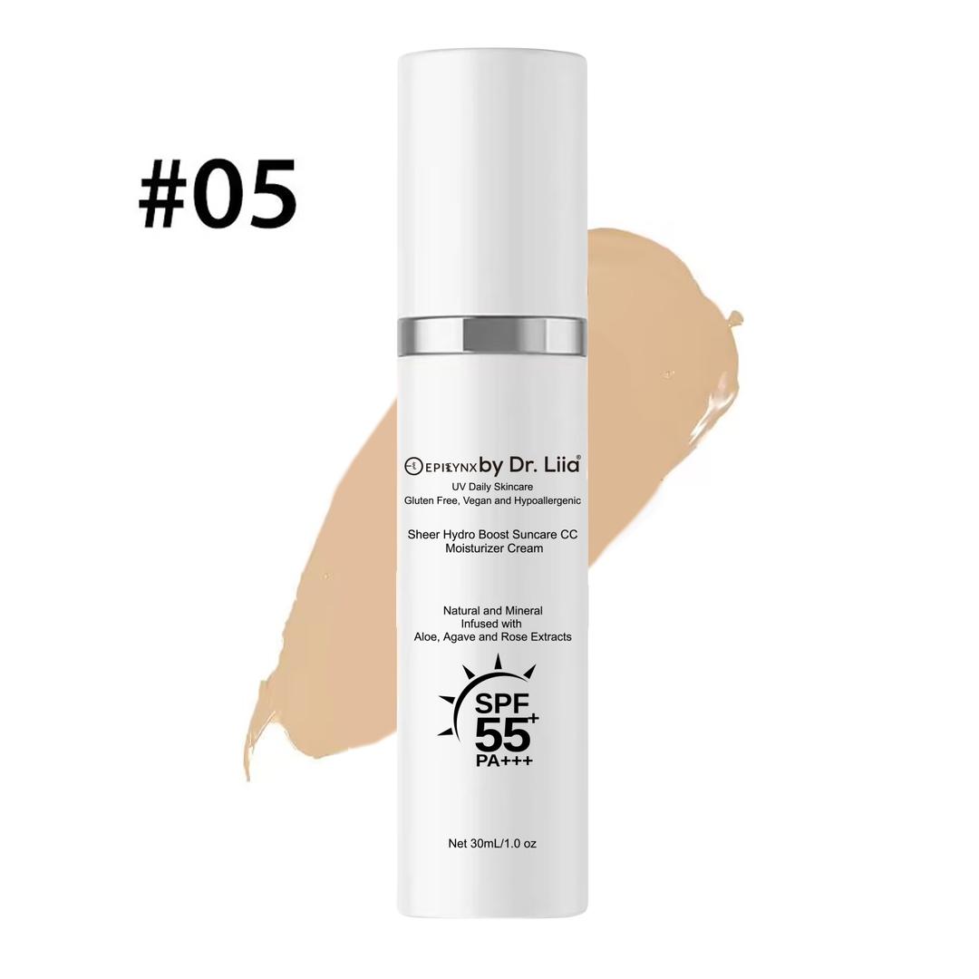 Tinted, Dewy Moisturizer for Sensitive Skin SPF 30 & Tinted CC Moisturizer Cream SPF 55 - Concordia Style Boutique