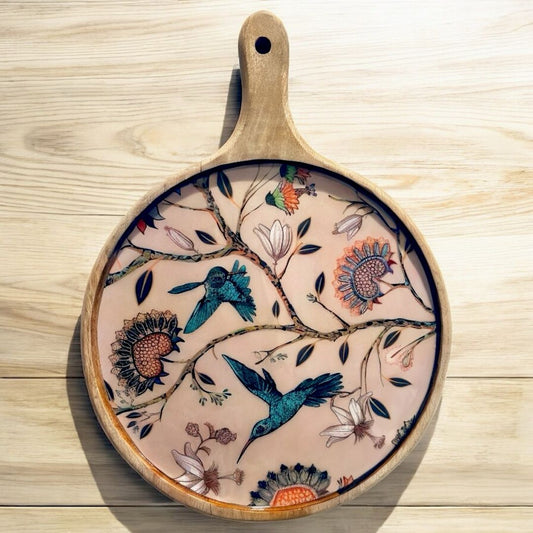 Charcuterie Board Pizza Serving Platter - Humming Bird